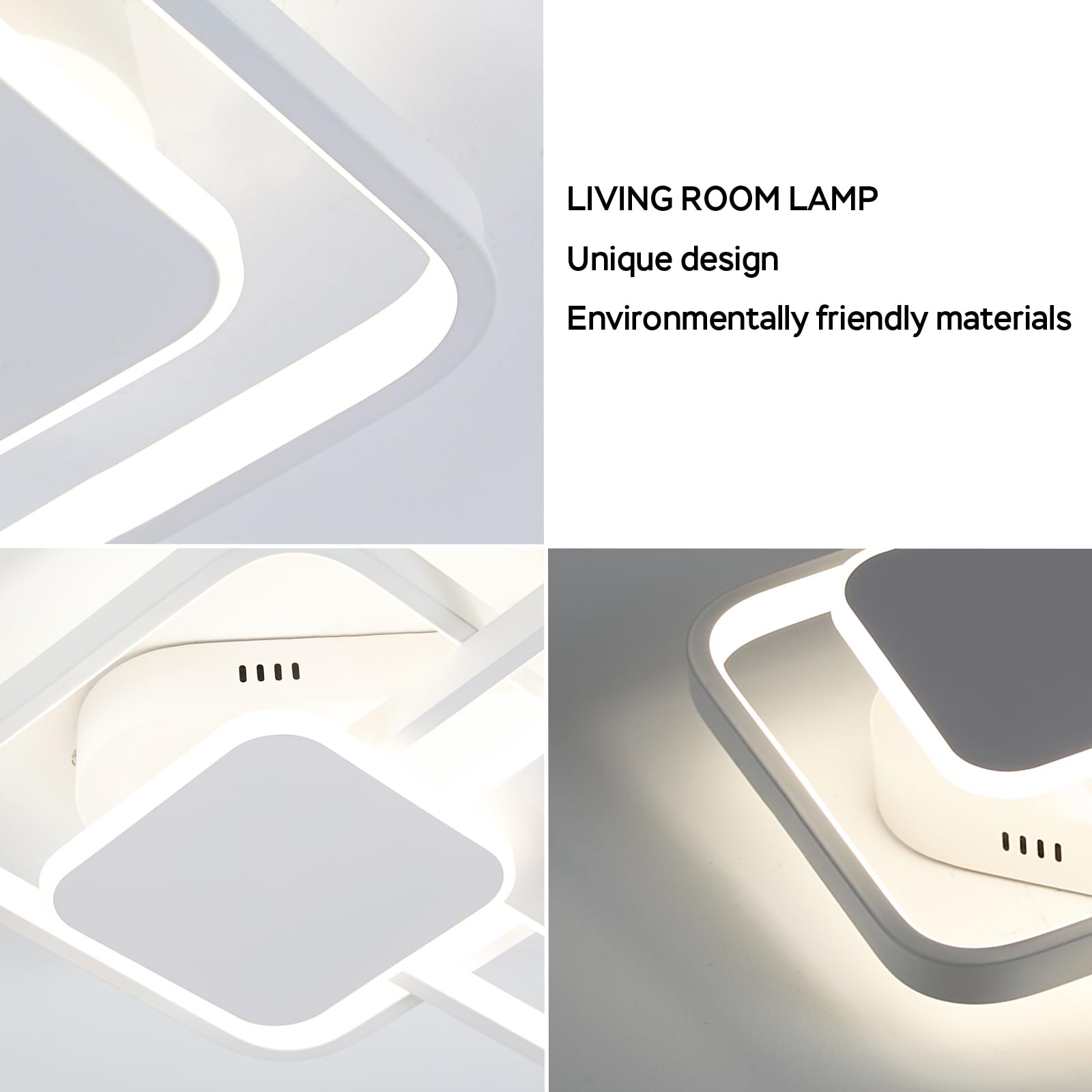 ANTENLICHT Plafon LED Techo de Metal 32W, Lámpara LED de Techo para Salón Regulable Continuamente 3000-6500K con Mando a Distancia y Función de Memoria, Luz de Techo Moderno para Dormitorio
