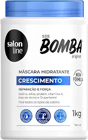 Salon Line, Máscara Capilar, SOS Bomba, Reparação e Força - Todos os Tipos de Cabelos, 1 Kg