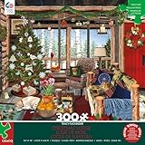 Ceaco - Tracy Flickinger - Christmas Lodge - 300 Piece Jigsaw Puzzle