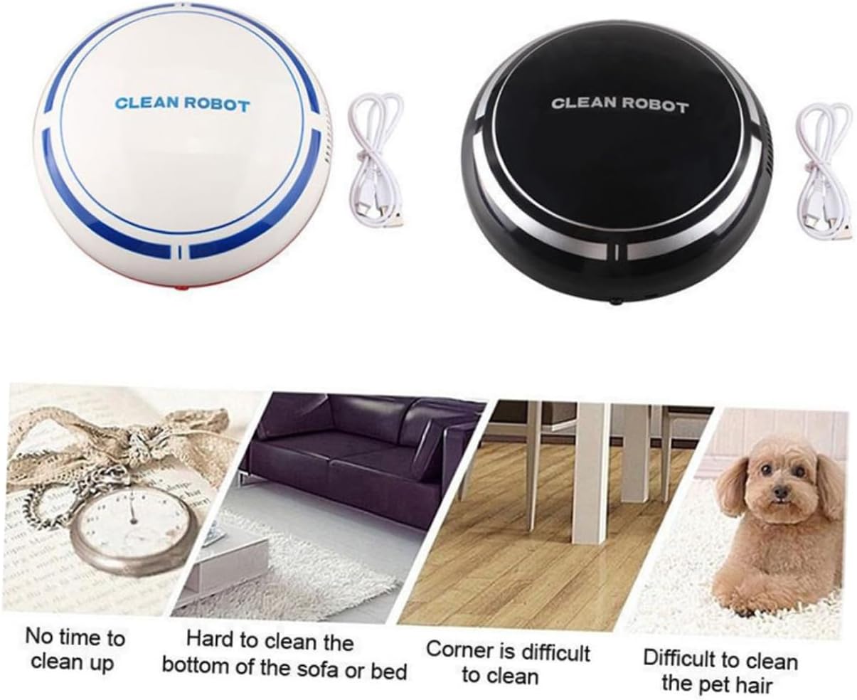 Mikinona Automatic Sweeping Machine Rechargeable Dust Robotic Clean Mini Cartoon Design
