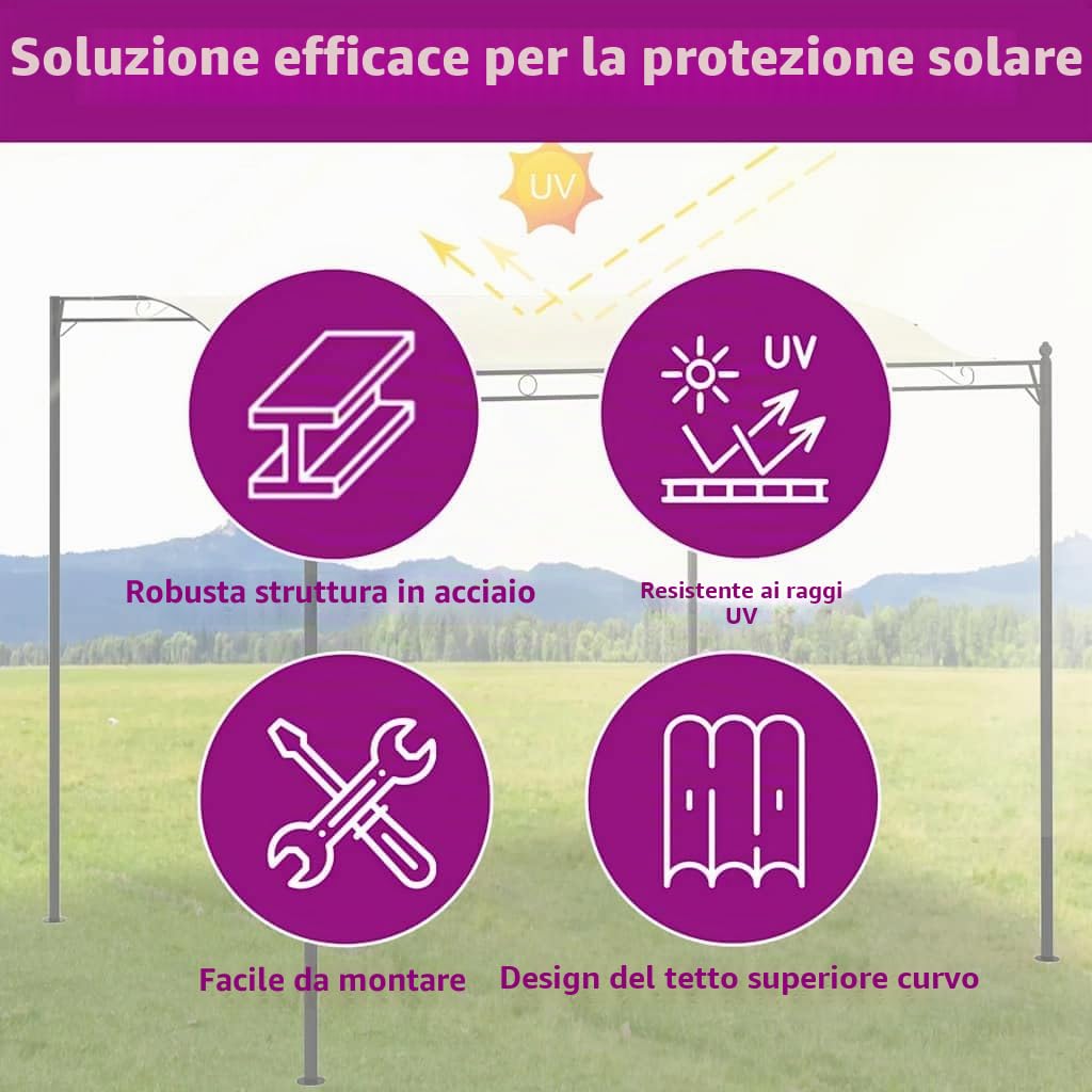 vidaXL Tendalino Parasole 3x2,5 m Antracite Disponibile in Diversi Colori