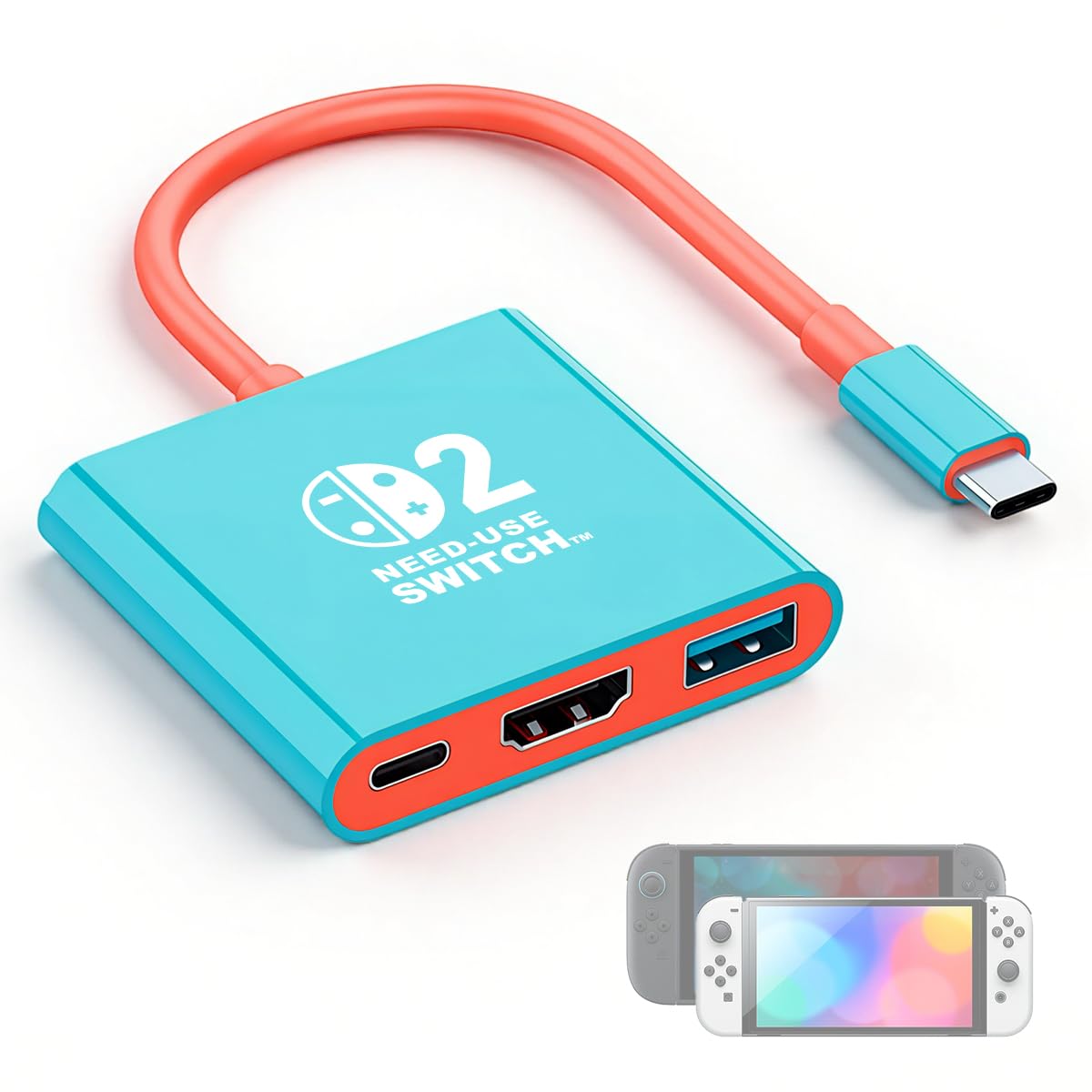 ZORBES® Switch Dock TV Docking Station for Nintendo Switch 1/2/OLED, Compatible with 4K/60HZ, Support TV Dock Mode, Portable TV HDMI Adapter Accessories for Nintendo Switch, USB C to HDMI 2.0 Adapter-image-32