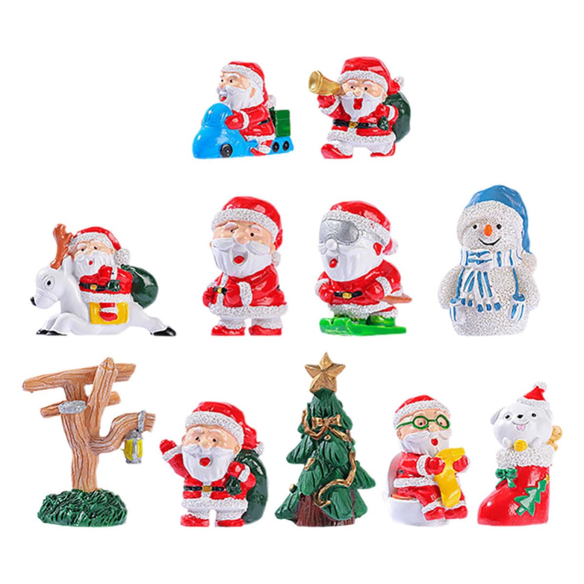 TOYANDONA 44 Piezas Navideña Figura en Invernal y Resina Muñeco Reno de