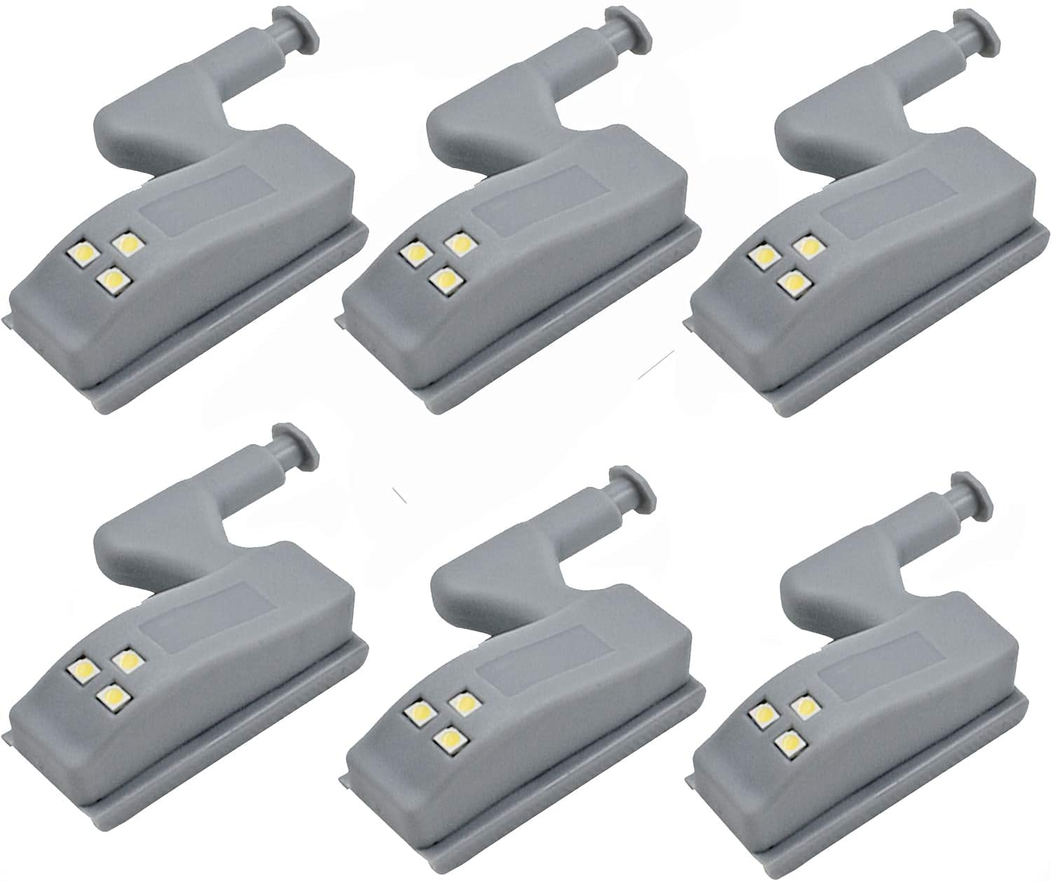 TECHBLAZE Set of 6 Wardrobe Hinge LED Motion Sensor Lights