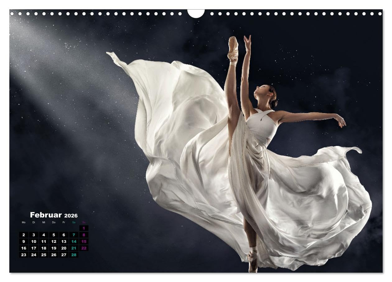 BALLETT - ein Hauch Magie (Wandkalender 2026 DIN A3 quer), CALVENDO Monatskalender: Eleganz und Anmut des Tanzes (CALVENDO Kunst)