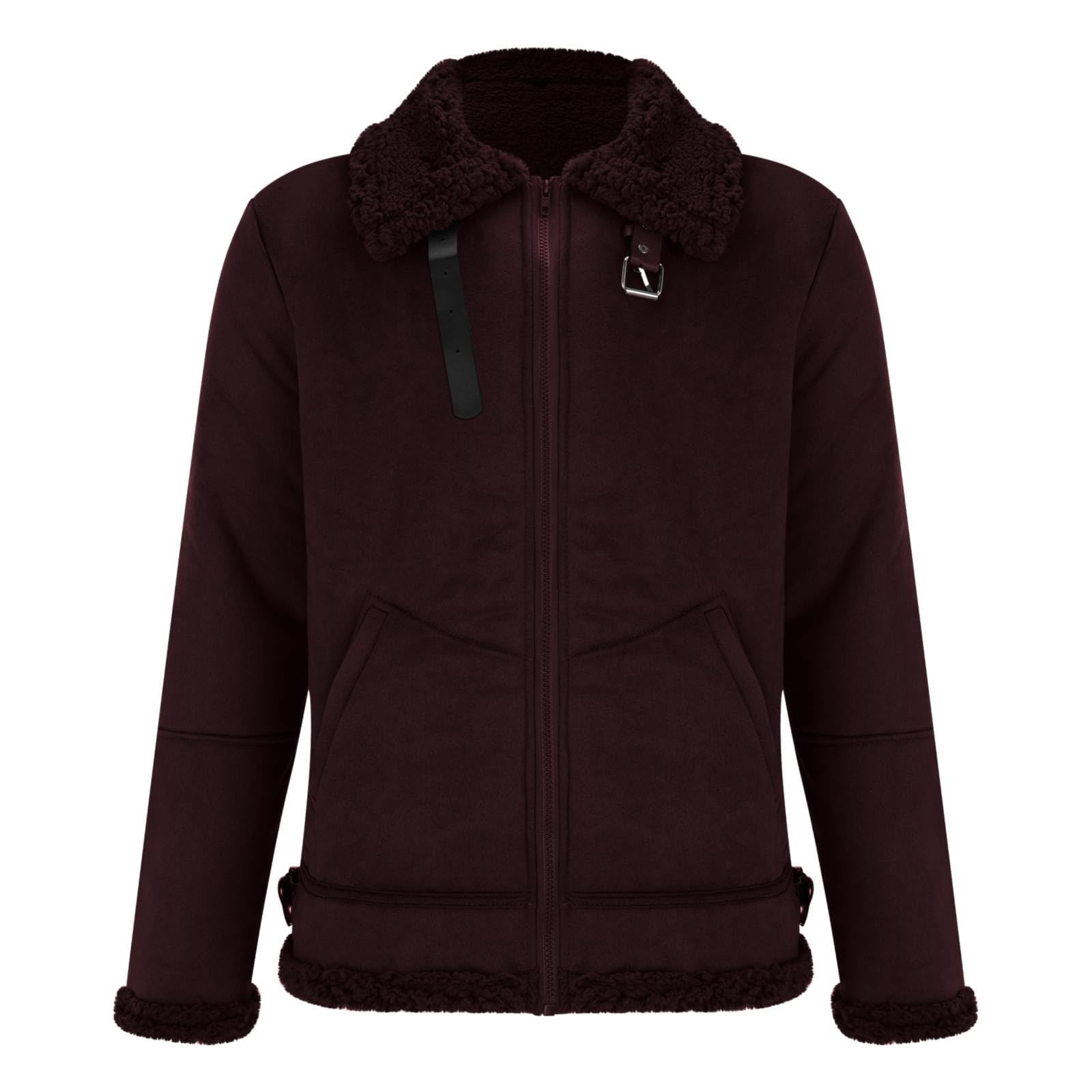 Fleece Jacket Suede Jacket Winter Winter Vintage Fleece Suede Coat