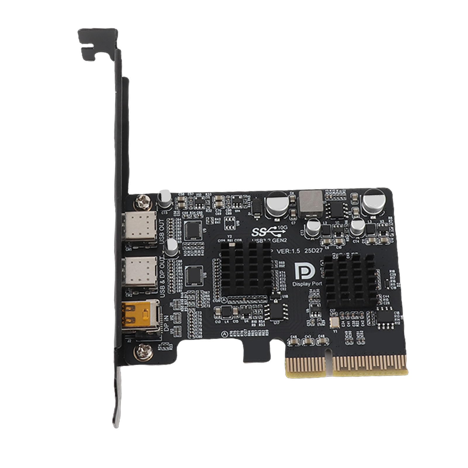 Alomejor Scheda di Espansione Type-C USB3.0 per PC Desktop Scheda PCIe 10G Multifunzione Ad Alta velocità con DisplayPort Video 4K 60HZ e Cavo Dati