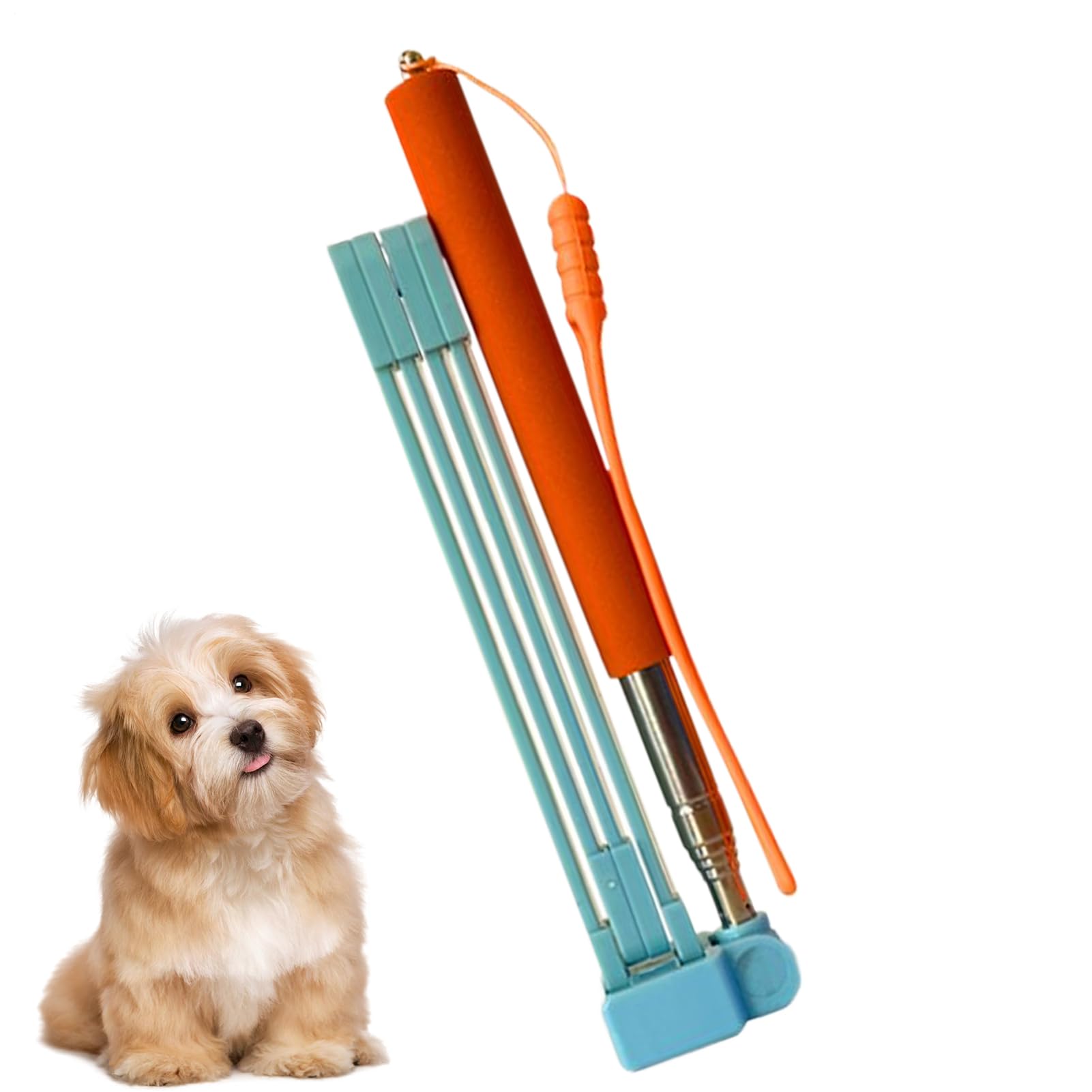 Ramasse-Crottes pour Chien | Attrape-Crottes avec Long Manche Télescopique - Accessoire de Nettoyage avec Sacs à Déchets pour Déjections Canines, Solution Hygiénique pour Toutes Races