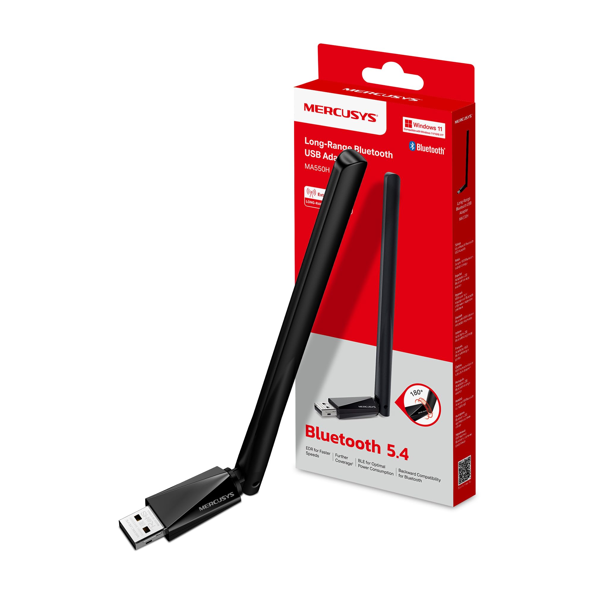 Mercusys MA550H TP-Link Bluetooth Adapter PC/Laptop, Bluetooth 5.4