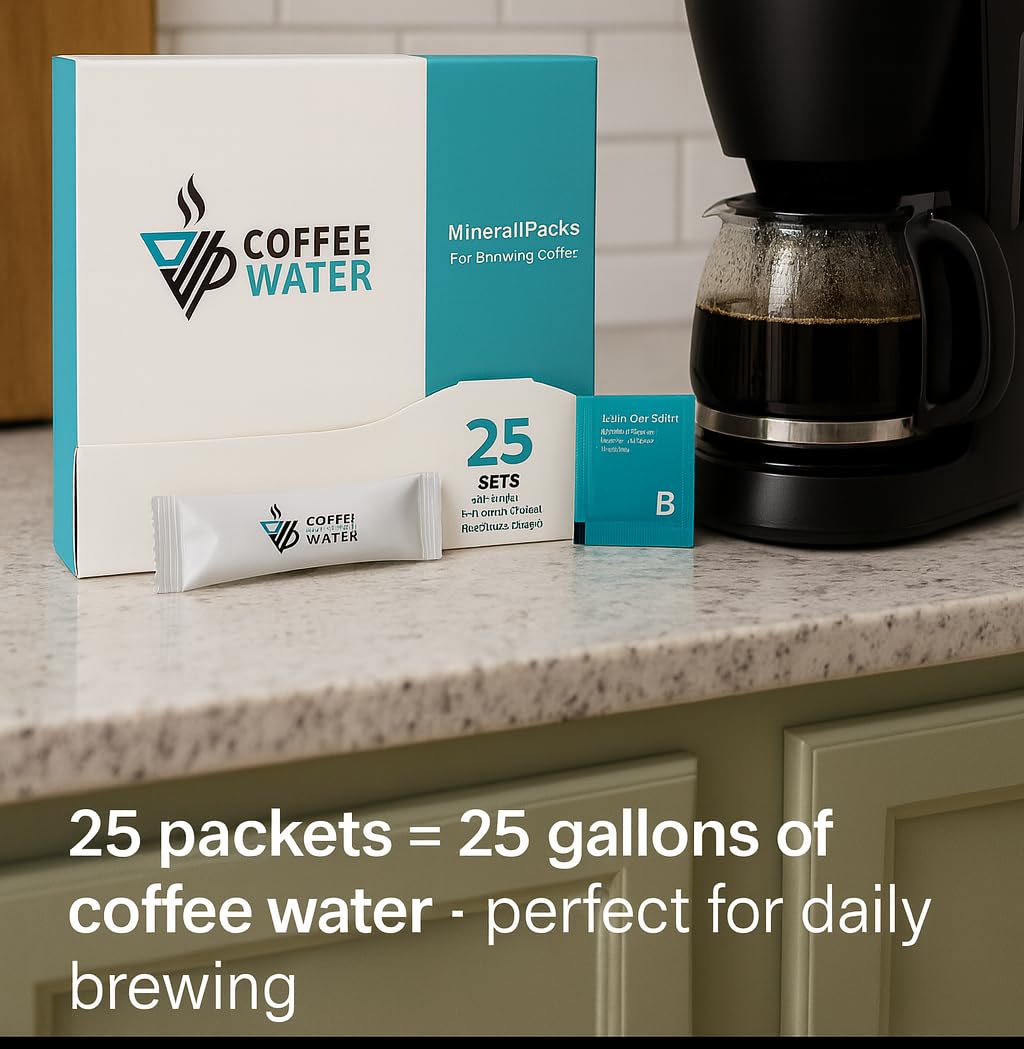COFFEE WATER Mineral Packs for Making Water for Coffee (Makes 100 litres)