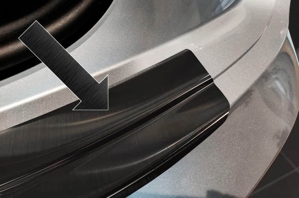 Ladekantenschutz Edelstahl schwarz kompatibel mit Audi Q5 Sportback SUV auch passend für S-Line ab Baujahr 03.2021-3245360