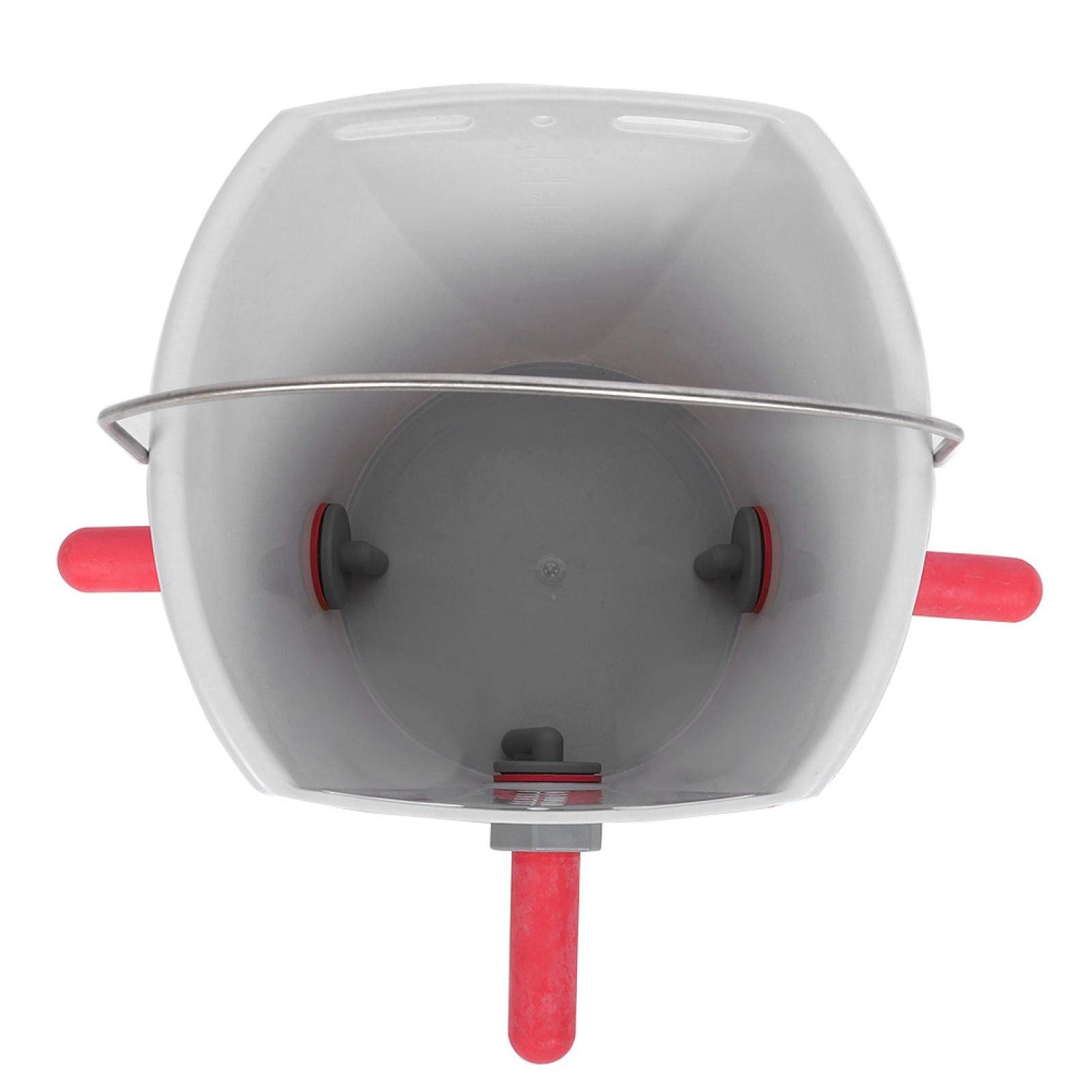 Cubo de alimentación de Leche para terneros, HL-MP70 Cubo de alimentación de Leche de Cordero con pezón, Montaje Duradero de Gran Capacidad para Ganado Vacuno ovino (Cinco) (Tres)