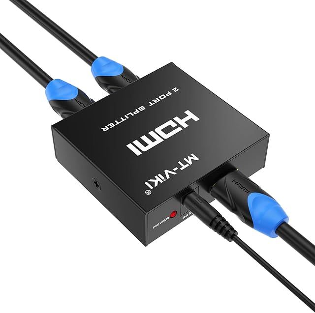 4K HDMI Splitter 1 in 2 out , 1 to 2 HDMI Splitter MT-VIKI 2 Way Distributor HDMI Splitter 1x2 For 2 Monitor HDTV CCTV 3D Supports EDID HDCP