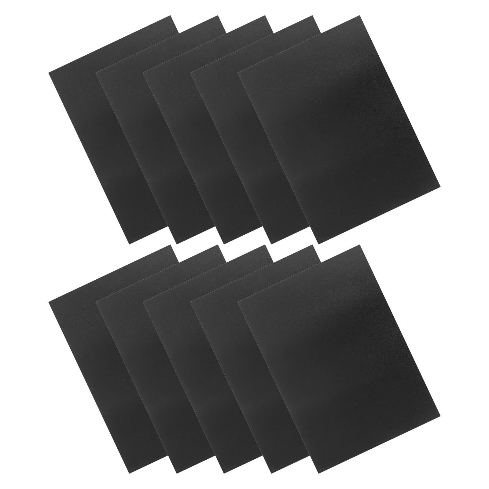 10 Stück Abwischbare Magnettafel für Kühlschrank, Schwarz