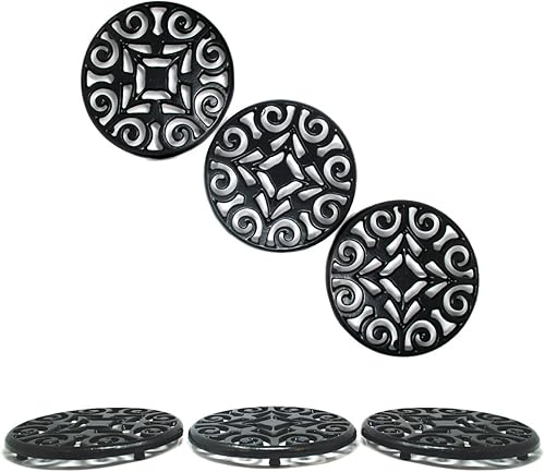 Trademark Innovations Salvamanteles, 7.5", negro Trademark Innovations Salvamanteles, 7.5", negro