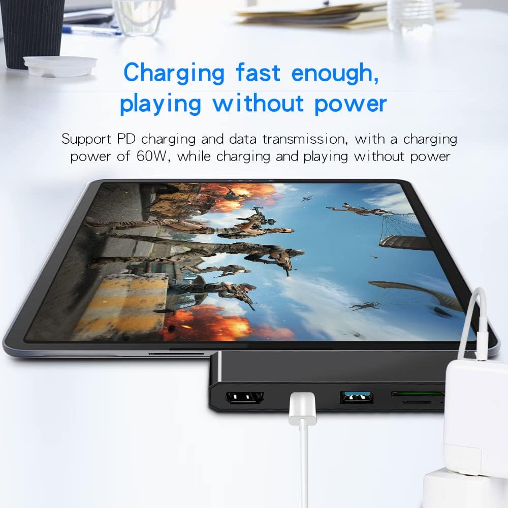 GreenByte Surface GO 1 2 3 Docking Station, USB Type C Hub HDMI Adapter 5 in 1 4K USB C to HDMI, 2 USB 3.0 Ports, Audio/Mic Output(Headset) for Microsoft Surface GO : Electronics