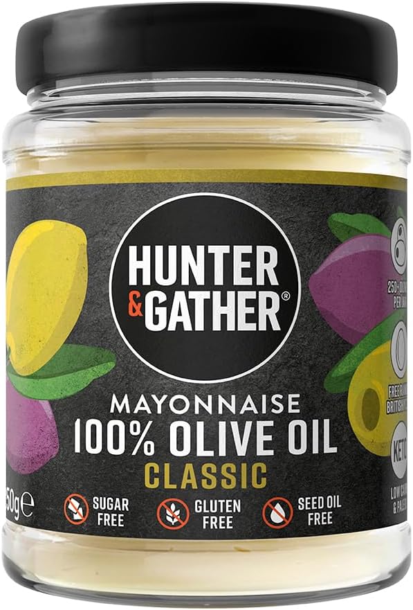Hunter & Gather Olive Oil Mayonnaise 250g | Seed Oil Free | 5 Ingredients