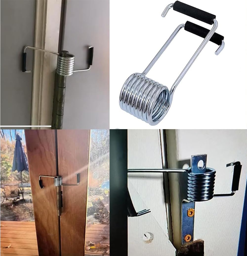 Butterfly Spring Door Closer,6 Piece Universal Spring Door Closer,Butterfly Spring with Rubber Buffer, Fits Most Door Hinge Pins - Image 3