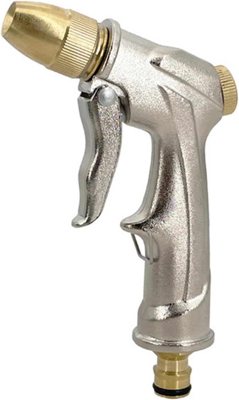 Garden High-Pressure Metal Water Gun – Multi-Function Irrigation Spray, Household Irrigation Supplies(A)