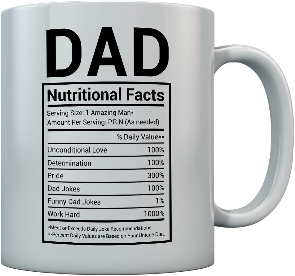 Tstars Dad Mug Gifts for Papa from Daughter Son Fathers Day Funny Coffee Mugs For Dads 15 Oz. White