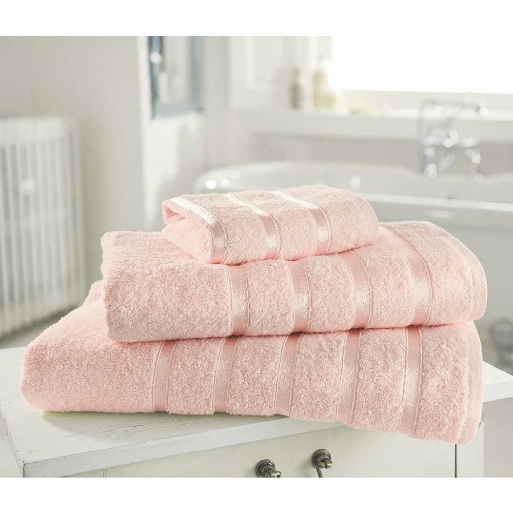 Slumber Nights Bath Sheet Large 90 X 140 cm Soft Absorbent Egyptian Cotton 1 X Bath Sheets, Blush Pink — image 1