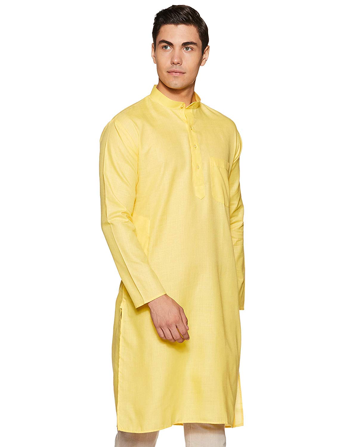 Kurta Khadi para hombre en algodón natural de estilo casual y fresco 6