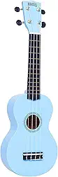Mahalo Ukuleles MR1LBU Ukuleles Rainbow Series Soprano Ukulele, azul claro