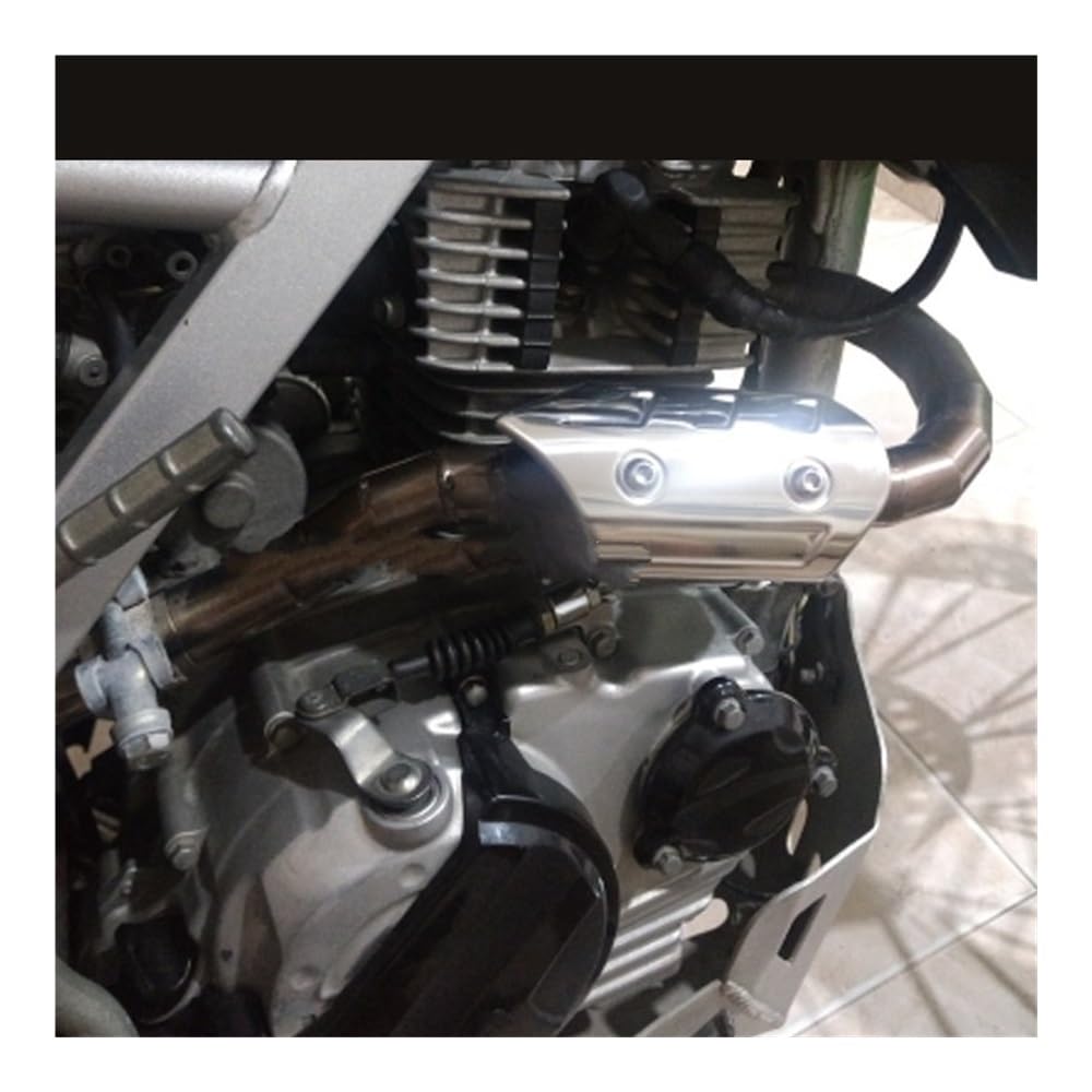 Deflectores Calor Escape Cubierta De Protección Térmica para Tubo Escape Motocicleta Universal Aislamiento Térmico Protector Silenciador Antiescaldaduras De 38mm A 45mm