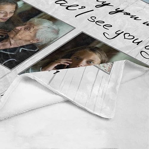 Miniatura 5 de Manta de memoria personalizada para cargar fotos, manta conmemorativa con imagen, manta de memoria para abuela, abuelo, papá, madre, para seres