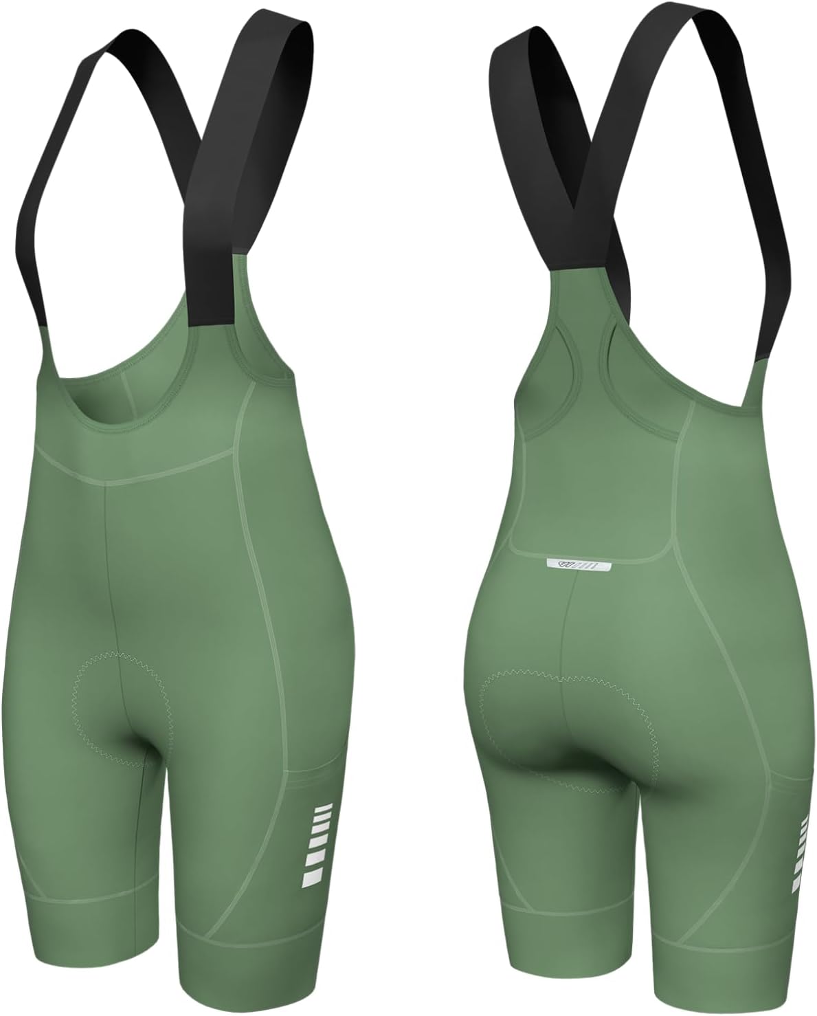 Wulibike Cycling Bib Bike Shorts Women Padded High Stretch Biking Shorts 3 Pockets for Road Mountain Riding