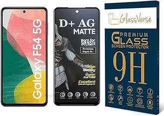 D+ Matte Tempered Glass With 18H Hardness For Samsung Galaxy F54 5G Smartphone(Pack Of 1) With Free Installation Kit Full Screen Coverage-6.7 Inch