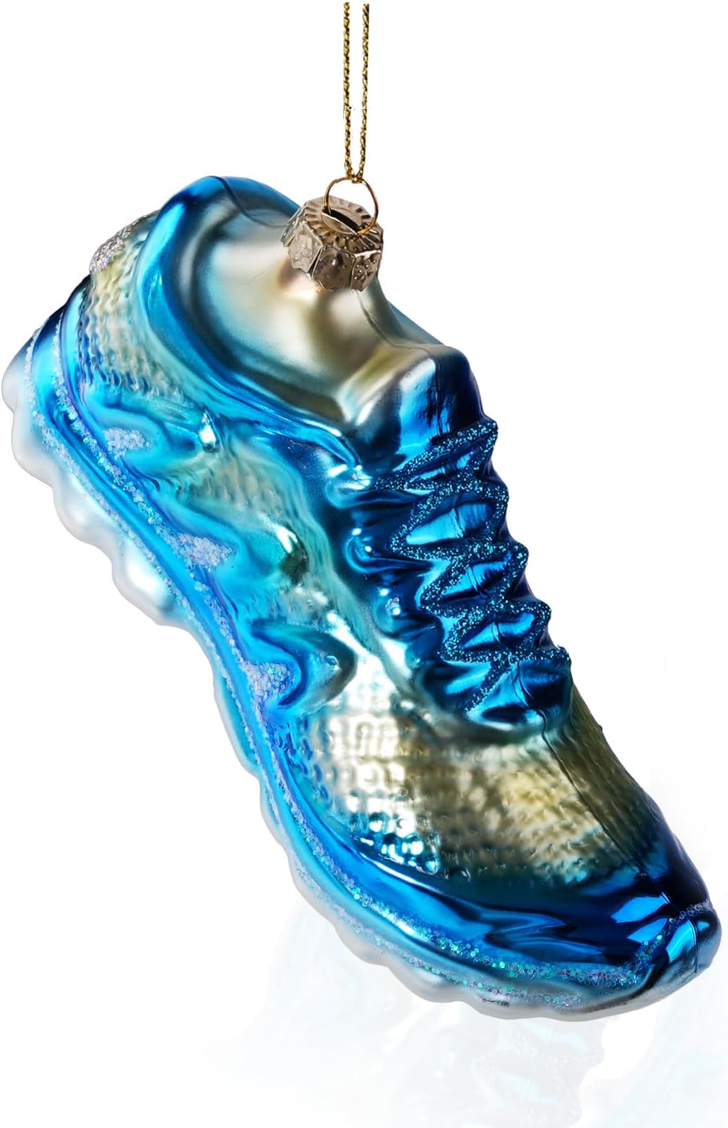 Hanging Christmas Ornaments 2025, Handcrafted Glass Blown Xmas Tree Decorations Holiday Ornaments Funny Gifts Collectible Winter Festival Decor for Home Party, Running Shoes