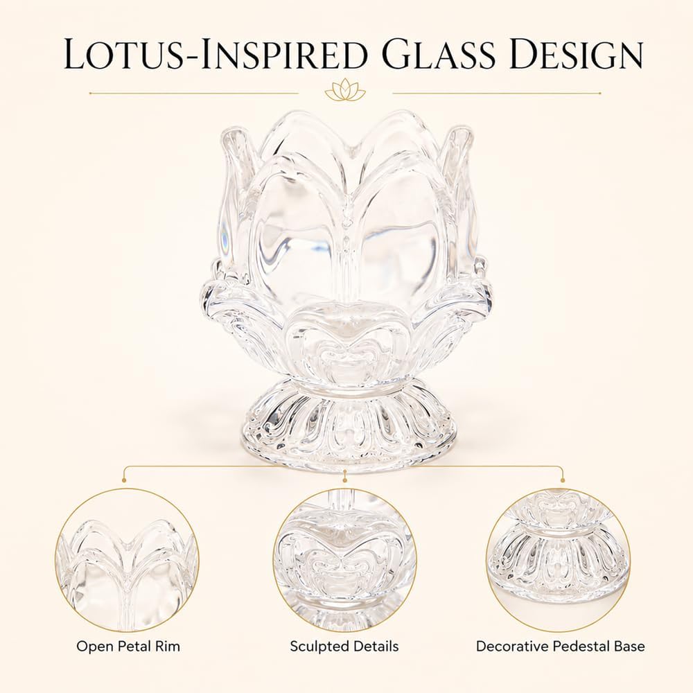 KOOBOOK 2Pcs Elegant Toothpick Holder Crystal Glass Toothpick Dispense