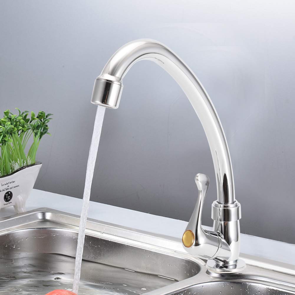 Water Faucet Household Bathroom ABS Plastic Single Type Cold Faucet Kitchen Sink Basin Water Tap Faucet — view 2