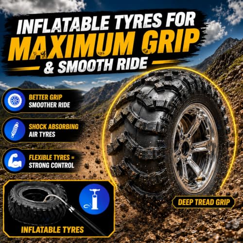 Image of GRAPHENE 1:8 Scale Remote Control Big SUV Car with Inflated Off-Road Tires High-Speed RC Monster Truck Durable Heavy-Duty Body Long Range Easy Control Toy Car for Kids & Adults