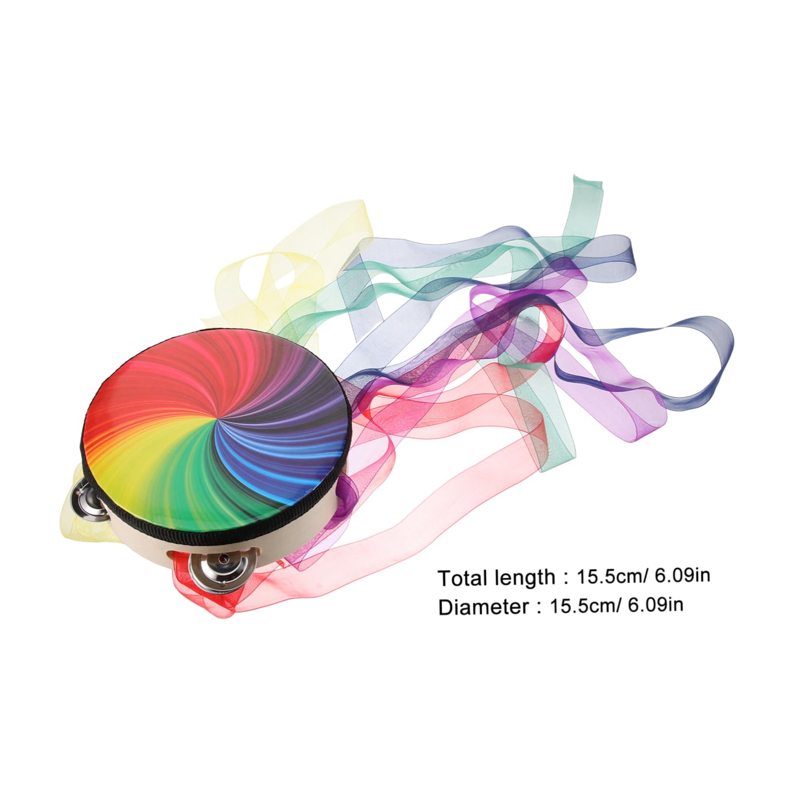 Kisangel Handheld Drum Kids Drum Tambourine for Adults Musical Instrument Portable Percussion