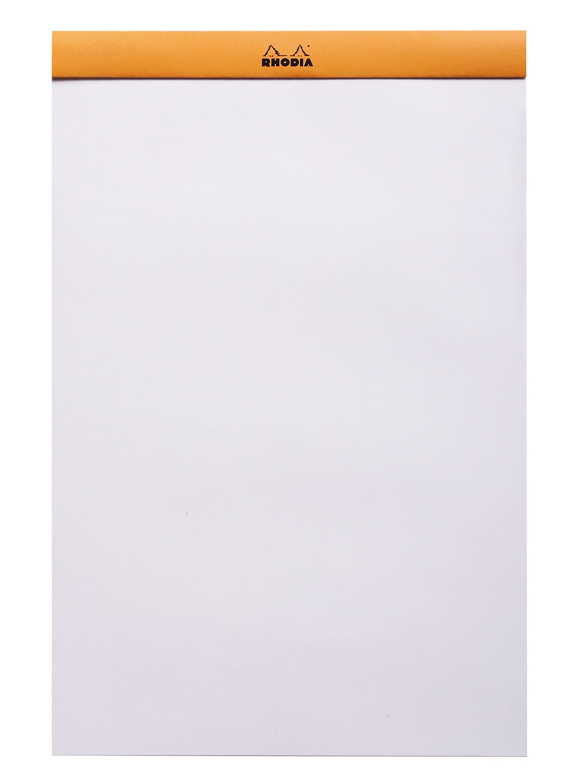 RHODIA 19000C - Bloc-Notes Agrafé N°19 Orange - A4+ - 80 Feuilles Détachables - Papier Clairefontaine Uni Blanc 80 g/m² - Couverture en Carte Enduite - Paquet de 5 blocs