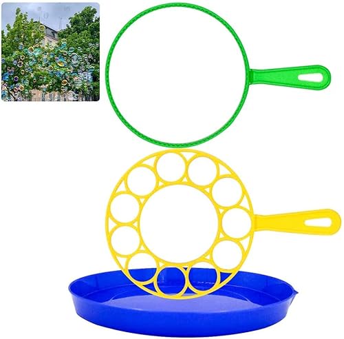 Ubitree Juego de 3 varillas mágicas para hacer pompas de jabón, para exteriores, fiestas de cumpleaños y juegos, adecuado para todas las edades Cover