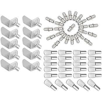 MZMing [60 Piezas] 3 Estilos de Clavijas de Soporte de Estante de