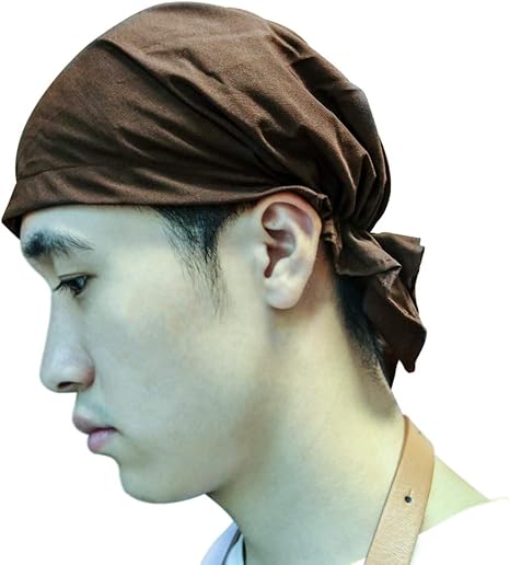 Amazon Co Jp バンダナキャップ 三角巾 帽子 料理用 大人用 男女兼用 カフェ 業務用 料理教室 調理実習 コーヒー 無地 1枚 服 ファッション小物