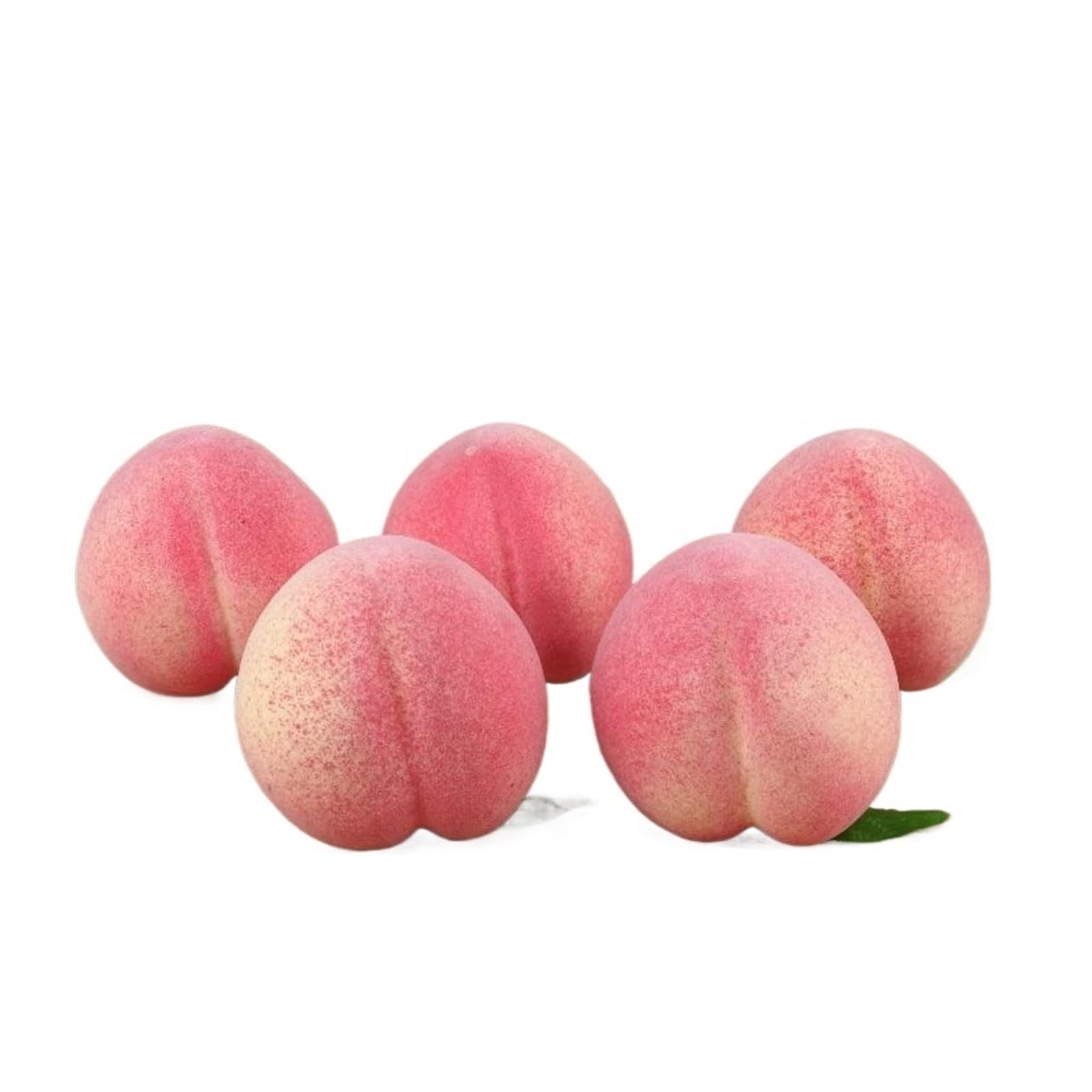 Wuyxto A1 5Pcs 7Cm Artificial Peach Home Kitchen Decoration Fake Fruits Festive Party Supplies Simulation Ornament Photography Props For Party(A1)