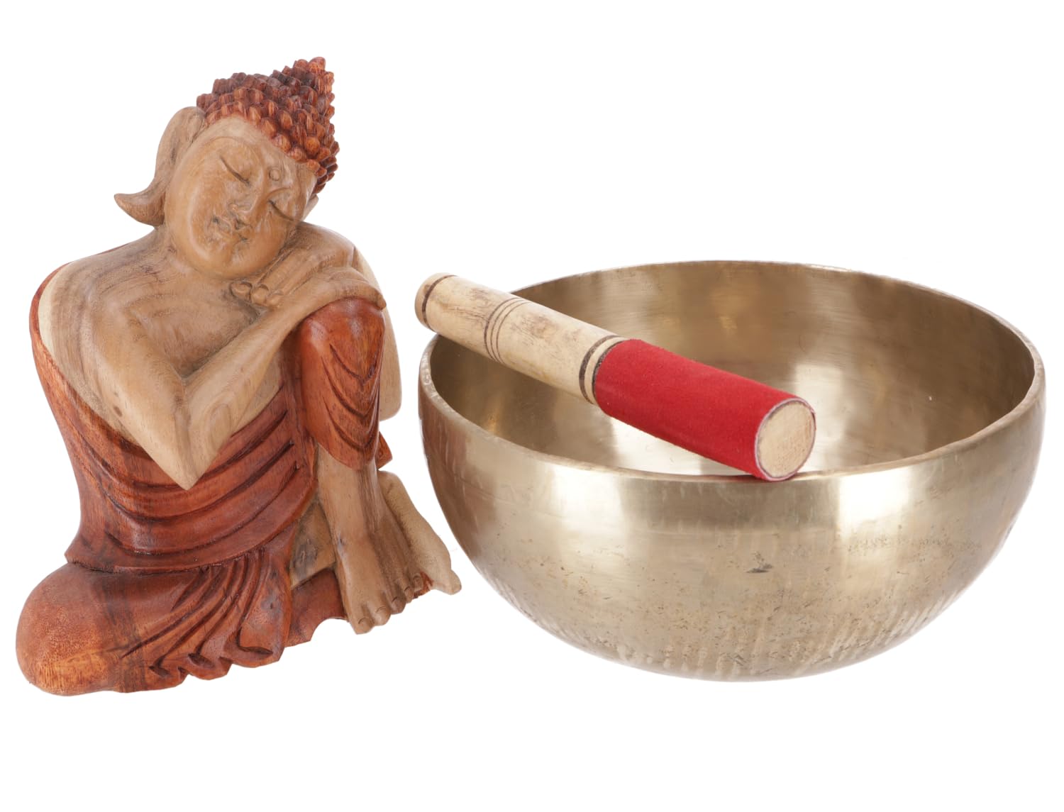 Handgearbeitete Klangschale mit langanhaltendem Ton, Tibet, 20 cm