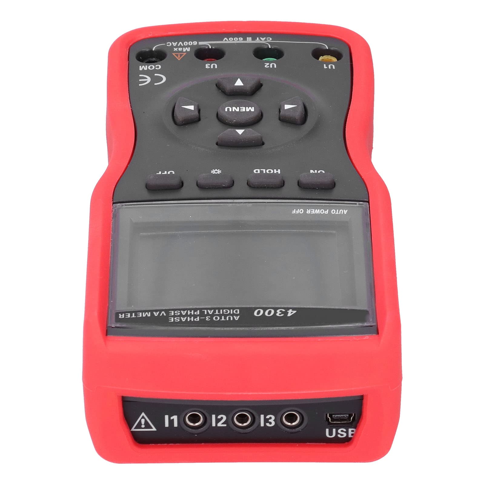 Testeur de séquence de phases AC 0-600 V 0-20 A avec exportation de données USB, voltmètre triphasé pour câblage de transformateur et systèmes de protection de bus