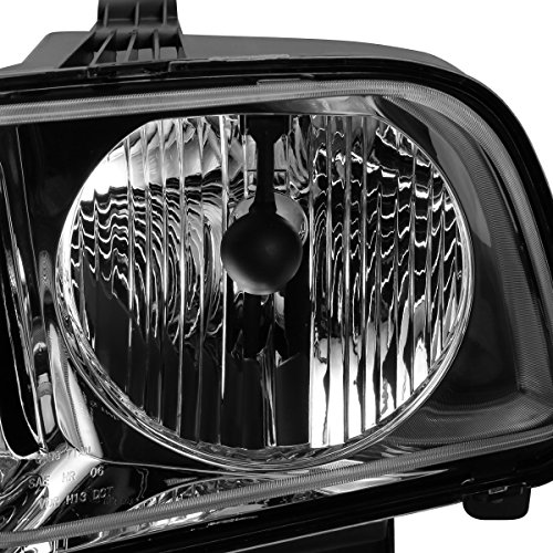 Dna Motoring Hl-Oh-Fm05-Ch-Cl1 Chrome Housing Headlights Replacement Compatible With 05-09 Mustang #TOP2