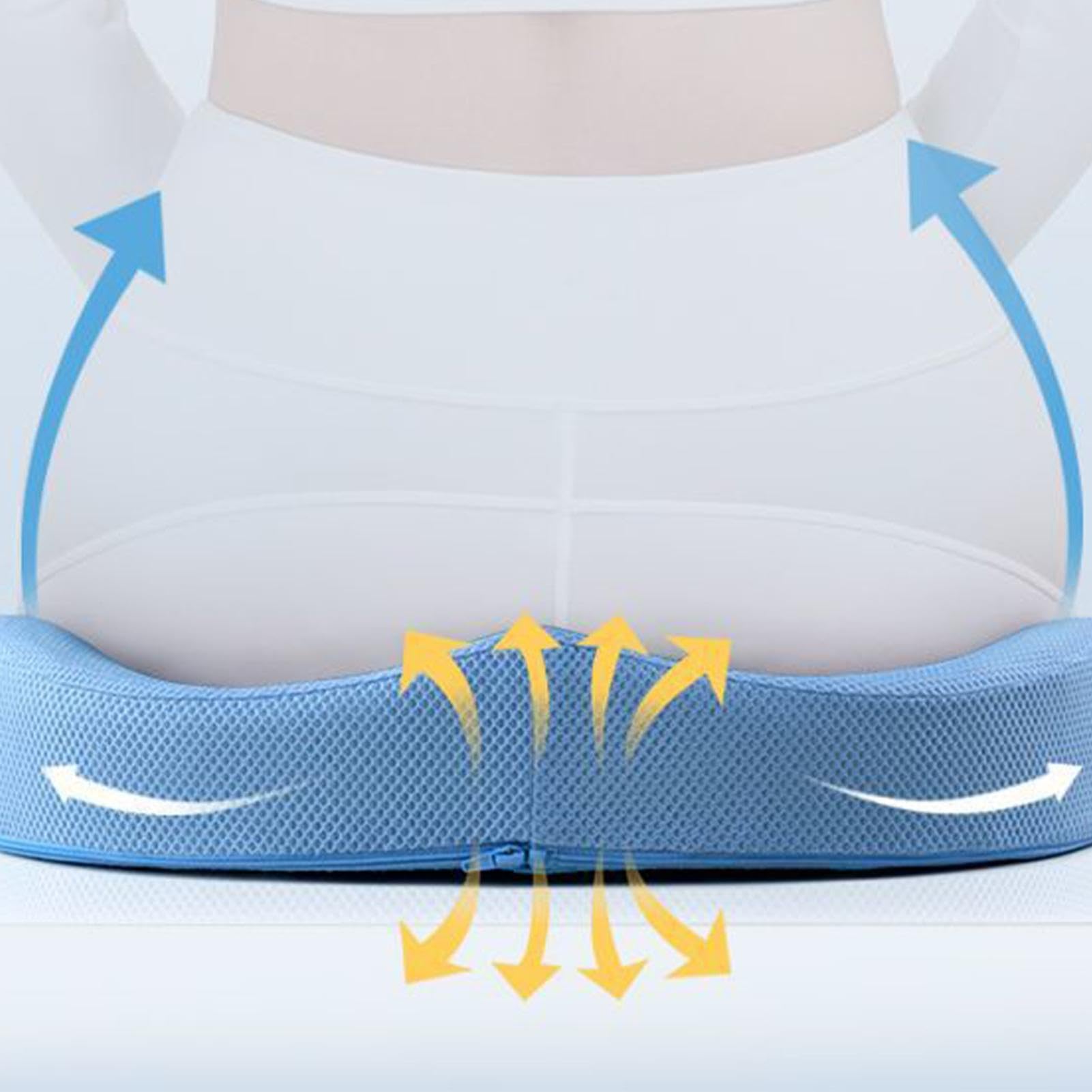 Cuscino per sedia in gel, comodo e morbido, multifunzionale, lavabile in lavatrice, ergonomico, per pesca, escursionismo, campeggio