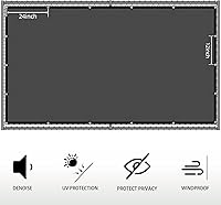 Vista 5 de SUNNY GUARD - Valla de pantalla de privacidad de 4' x 12' en verde oscuro, resistente, a prueba de polvo y ruido, malla para valla, tela parasol