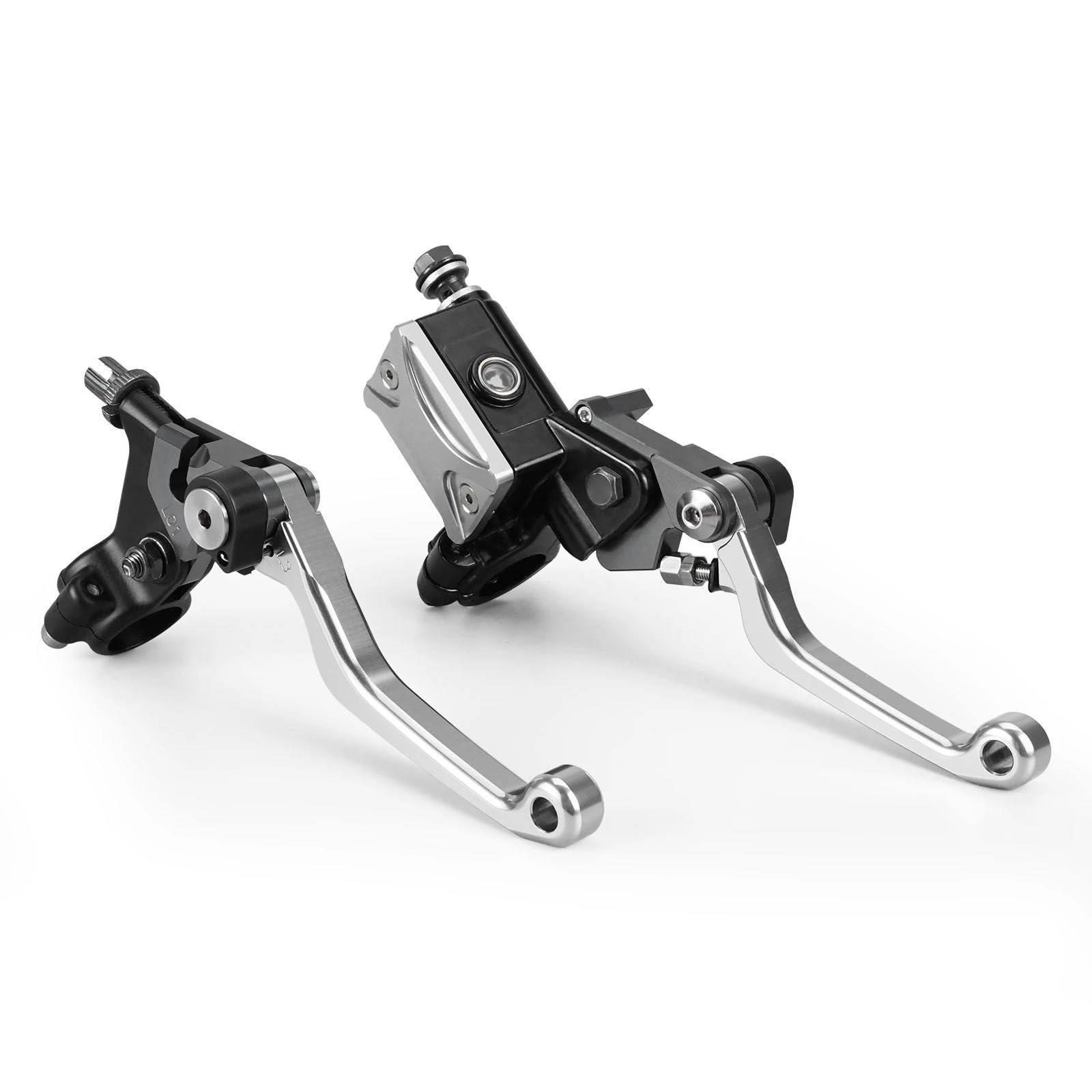 CMBMHGETEE Handlebar Brake Lever for RM85 for RM125 250 for RMZ250 for RMZ450 for RMX450Z for RMX250S for DRZ400S for SM for DR250R for DR250S(Sliver)