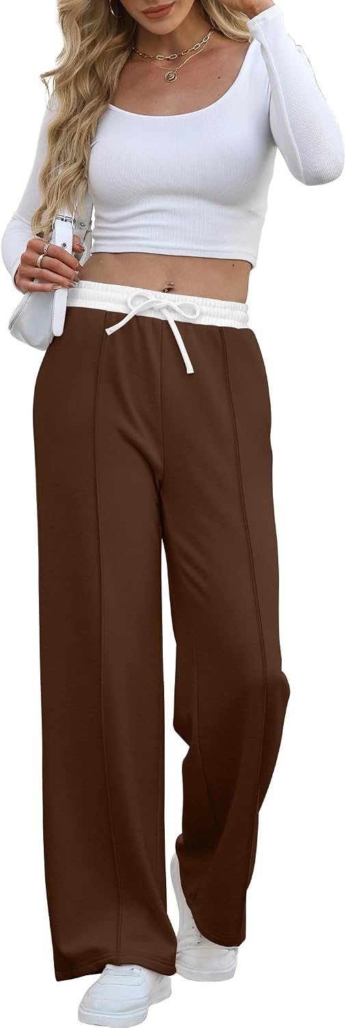  Sweatpants Women Wide Leg Baggy Pants Lounge Fall Outfits Pockets thumbnail