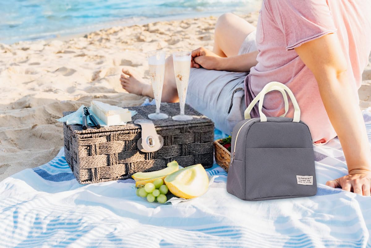 FAVORTALK Cooler Bag for Women Insulated Lunch Bags Portable Thermal Lunch Bags for Adults Work School Picnic Cool Bags Leakproof Waterproof Lunch-Bag - Image 2