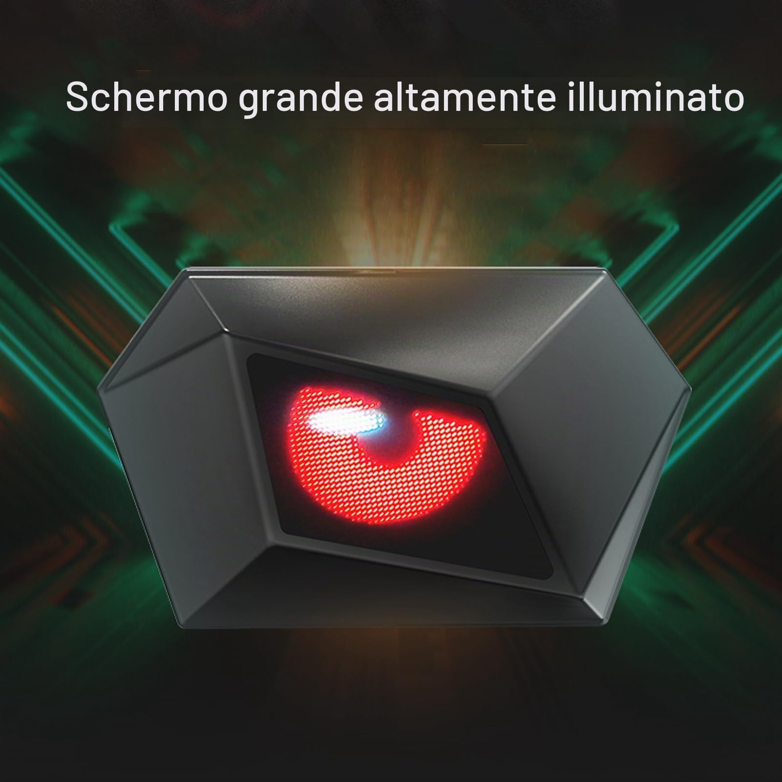 Akozon Zaino con Display a LED con Controllo APP Tracolla Regolabile Impermeabile Zaino LED USB Smart Zaino da Viaggio LED Borsa da Viaggio Universale 5V